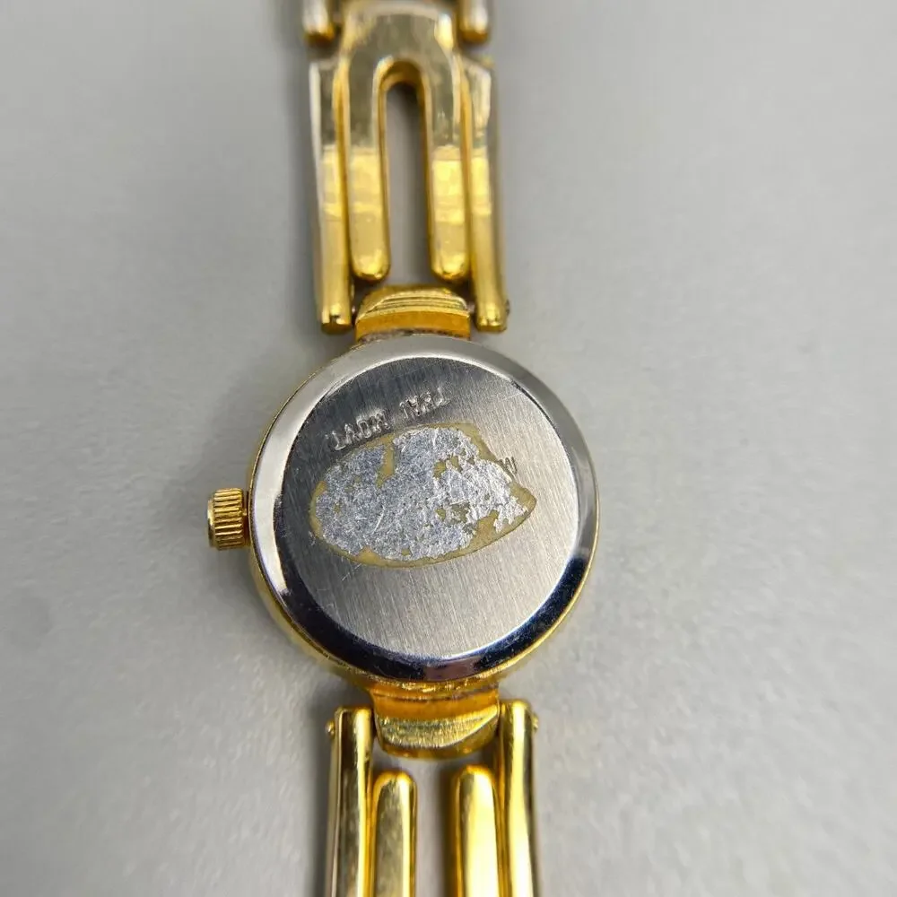 Vintage Ronica Gold Tone Bracelet Watch 6.5”